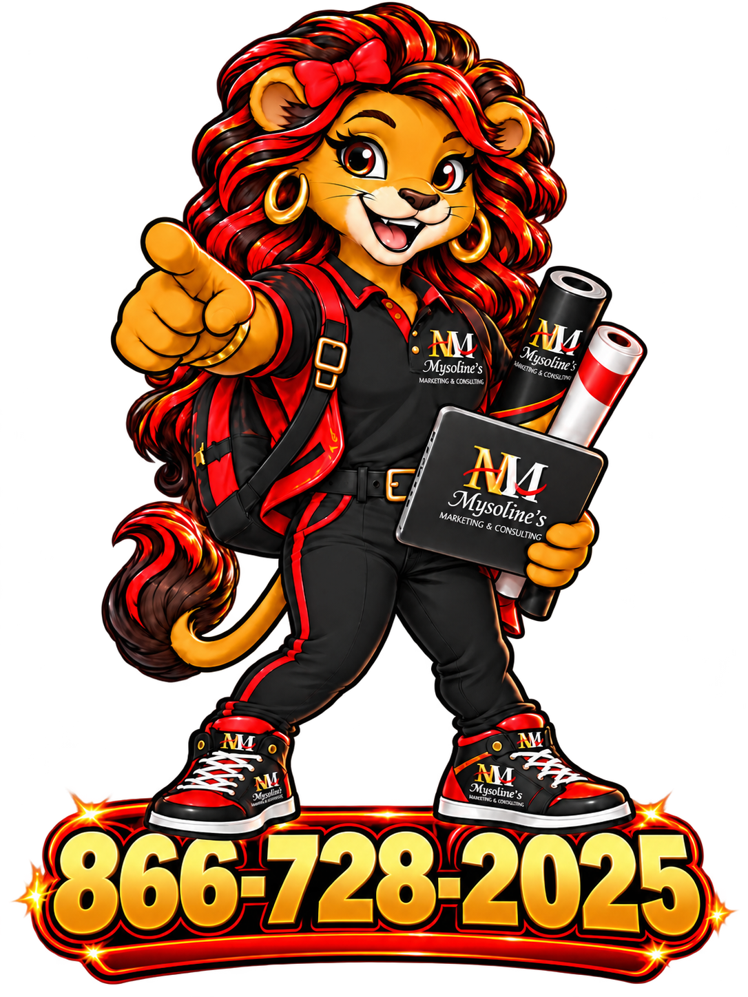 Mysoline’s mascot welcomes visitors; call 866-728-2025